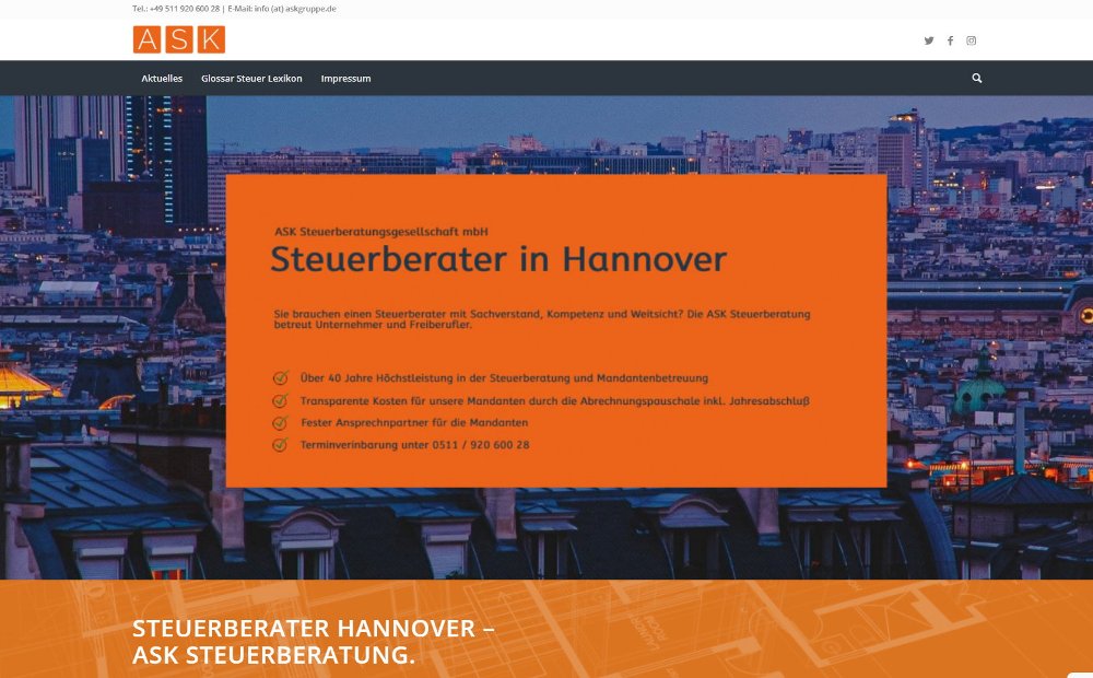 Steueroptimierung Hannover